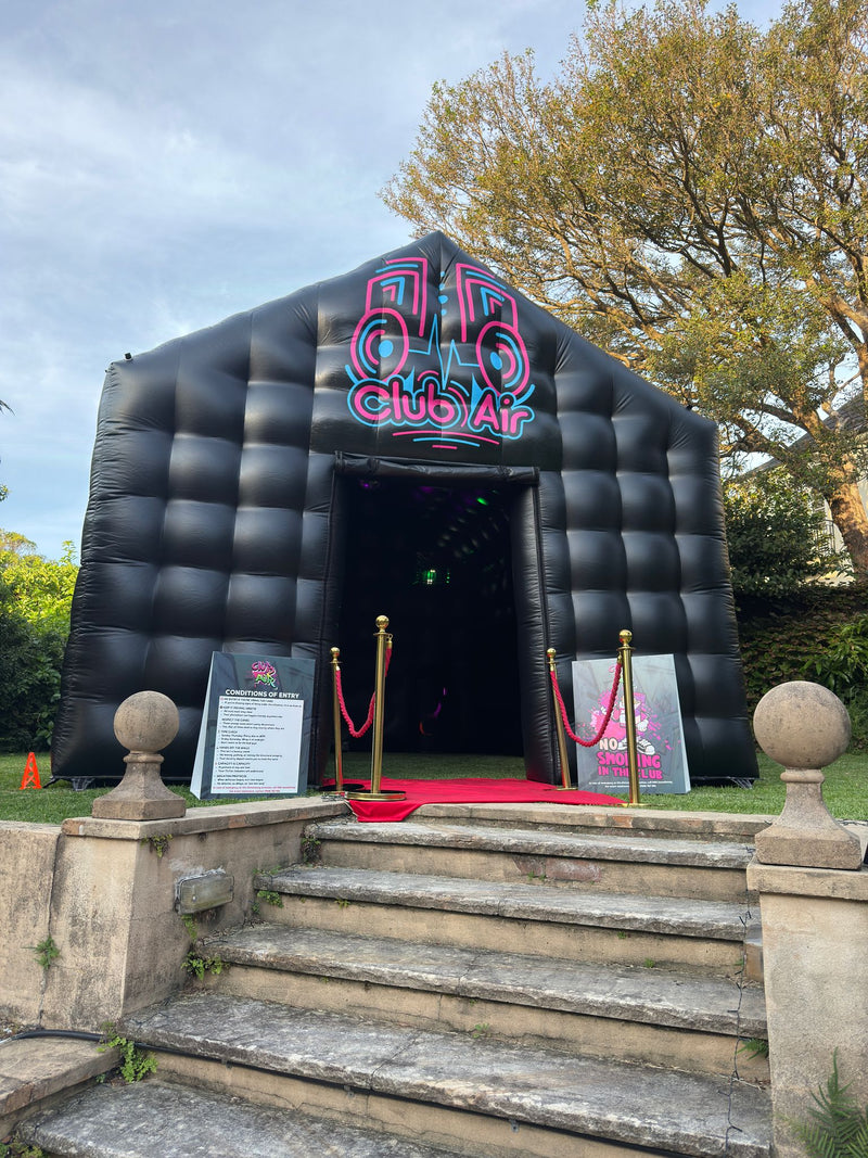 Premium Black Inflatable Nightclub Tent - 4.5m x 5.5m